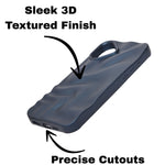 3D Ripple Wave Texture Soft Silicone Phone Case For iPhone 16 Plus