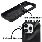 3D Ripple Wave Texture Soft Silicone Phone Case For iPhone 14 Pro