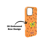 Cute Floral with 3D Bow Case For iPhone 16 Pro