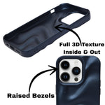3D Ripple Wave Texture Soft Silicone Phone Case For iPhone 14 Pro Max