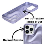 3D Ripple Wave Texture Soft Silicone Phone Case For iPhone 14 Pro Max