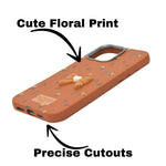 Cute Floral with 3D Bow Case For iPhone 16 Pro