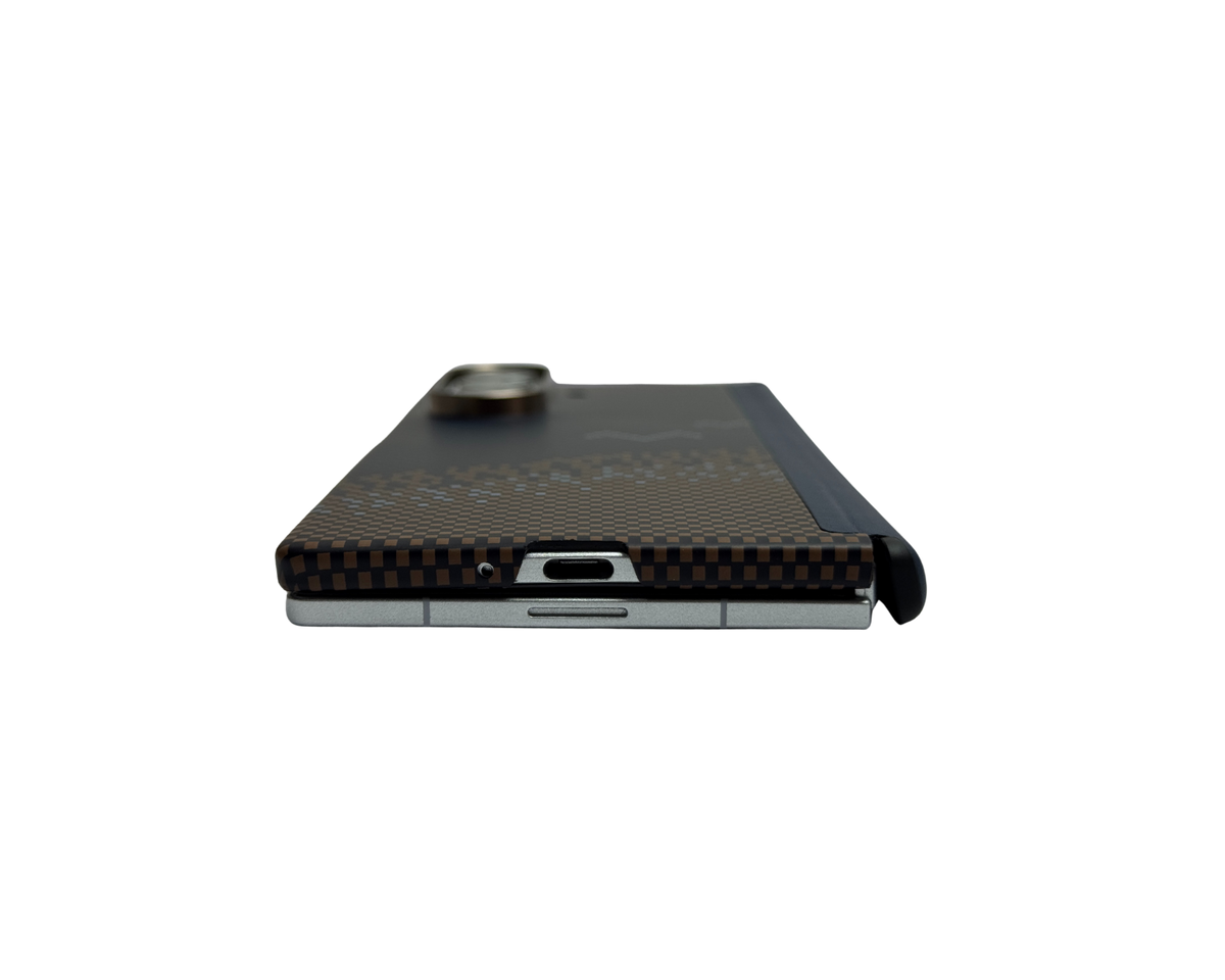 Carbon Fiber Back Case with Hinge Protection for Samsung Galaxy Z Fold 7(Only Back)