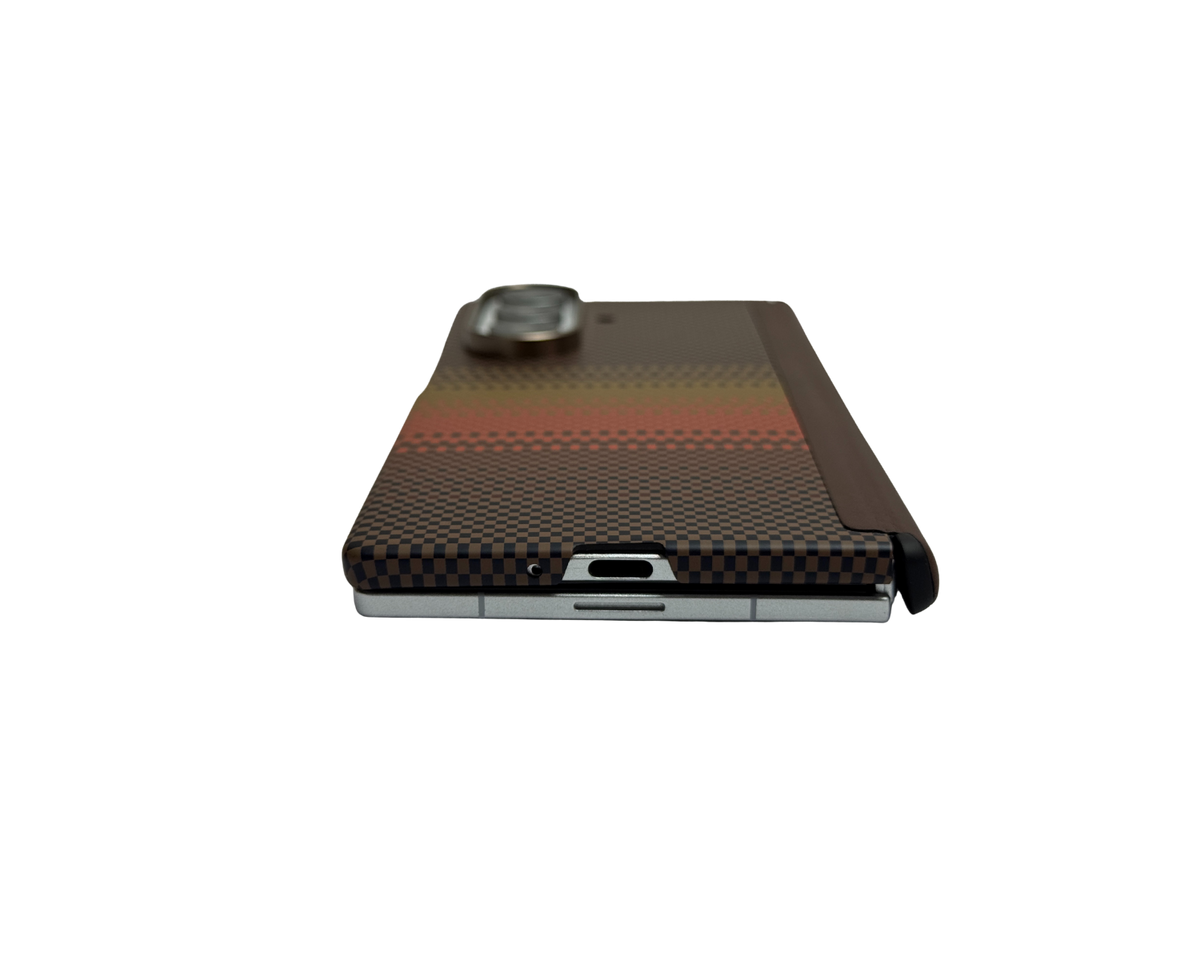 Carbon Fiber Back Case with Hinge Protection for Samsung Galaxy Z Fold 7(Only Back)