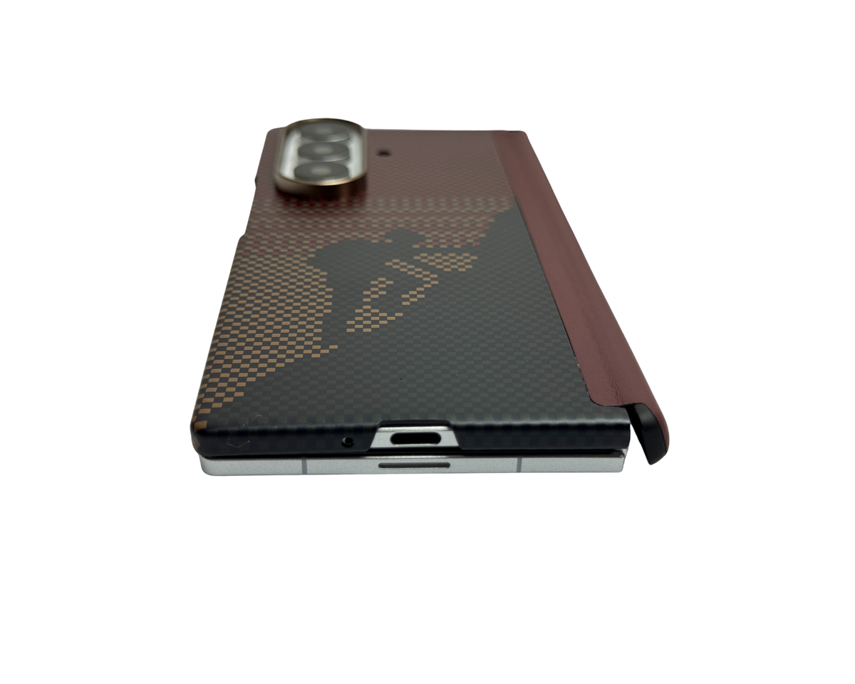 Carbon Fiber Back Case with Hinge Protection for Samsung Galaxy Z Fold 7(Only Back)