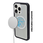Clear MagSafe Compatible with Black Bumper Phone Case for iPhone 14 Pro
