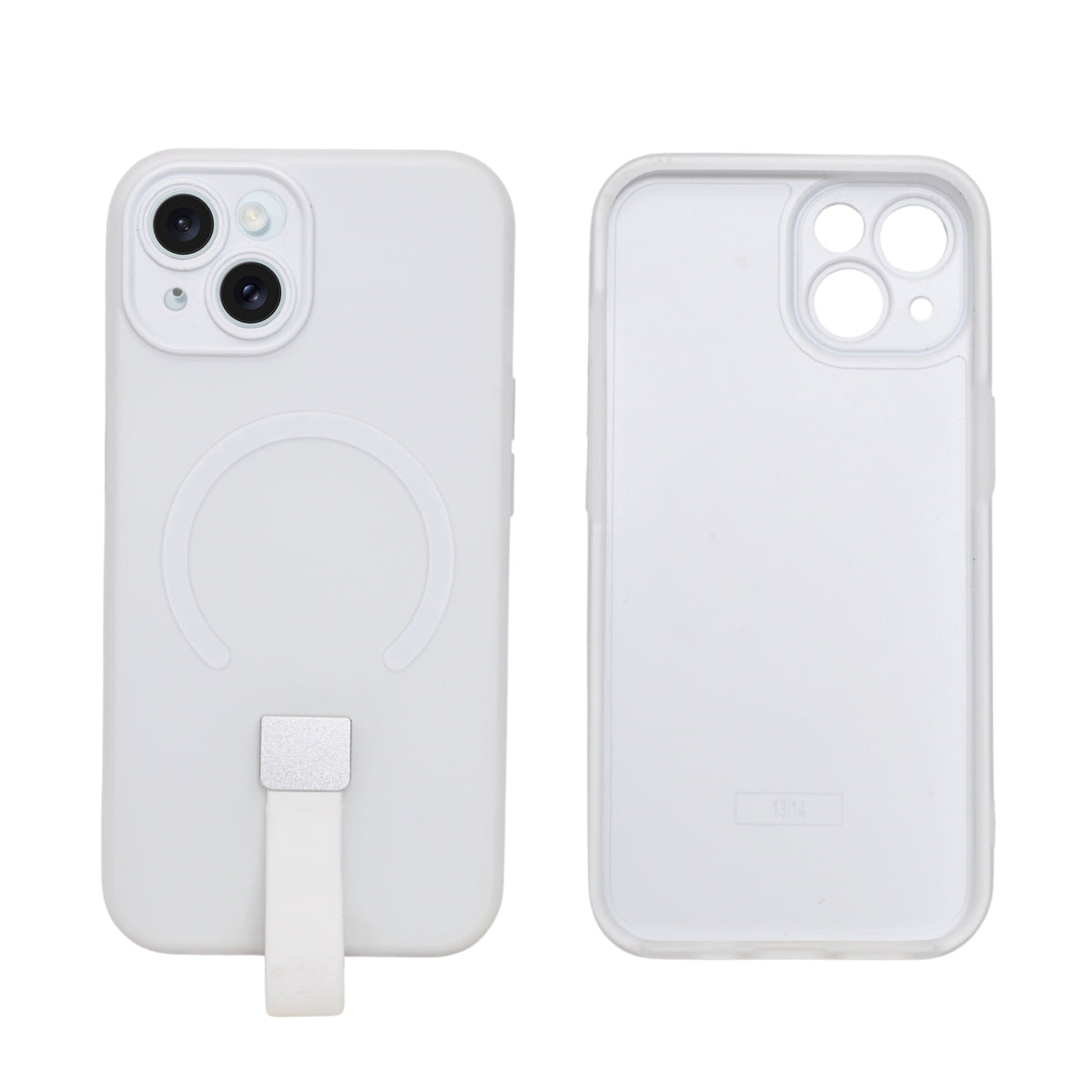 Frosty Matte with Silicone Finger Loop Phone Case for iPhone 14 Plus / 15 Plus