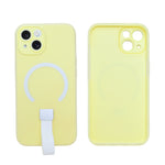 Frosty Matte with Silicone Finger Loop Phone Case for iPhone 14 Plus / 15 Plus