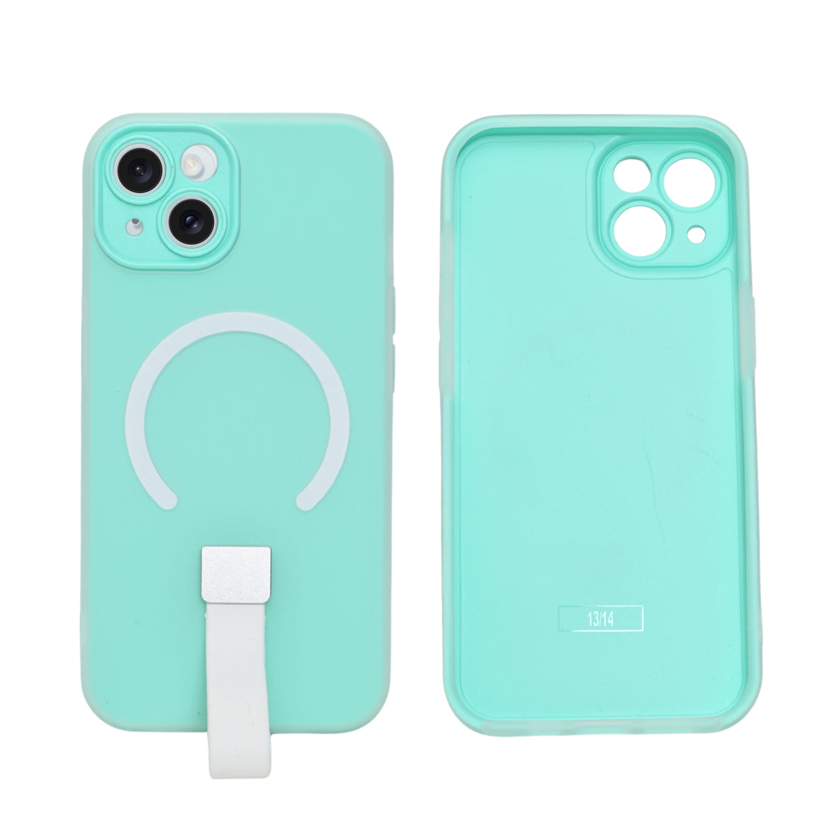 Frosty Matte with Silicone Finger Loop Phone Case for iPhone 14 Plus / 15 Plus