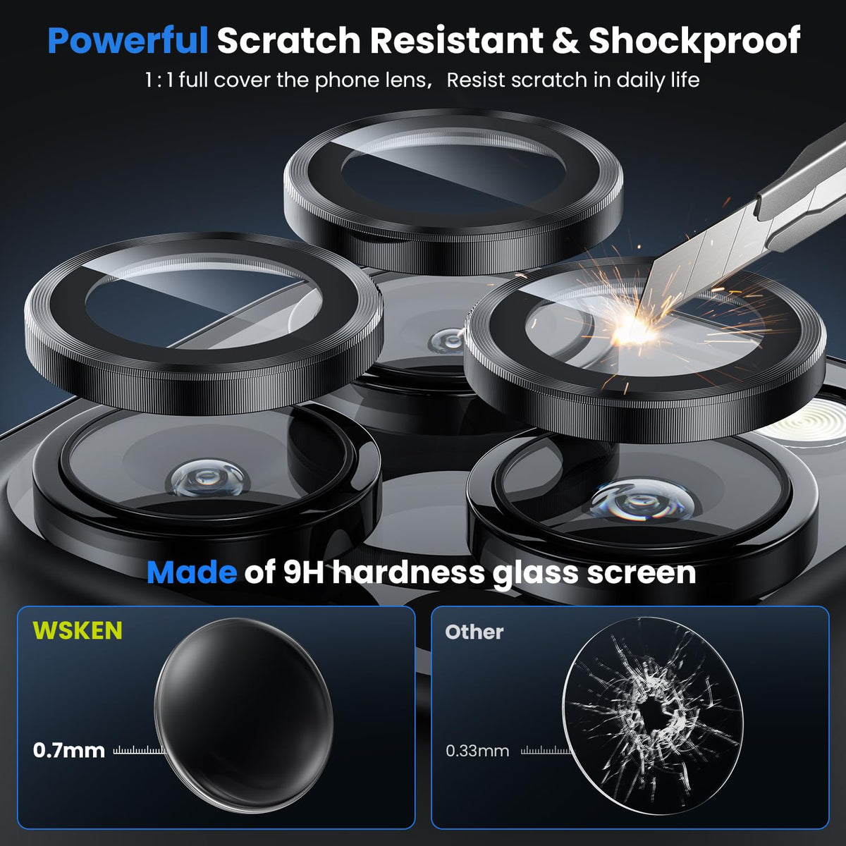 Crystal Clear Camera Surface Lens Protector for iPhone 11 Pro