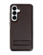 Leather MagSafe Magnetic Kickstand Case for Samsung Galaxy S25 Series