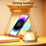 15W Magnetic Wireless Night Light Desk Lamp Charger For iPhone