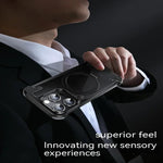 Frameless Carbon Fiber Metal Bumper Case with MagSafe Ring Stand – For iPhone 16 Pro / 16 Pro Max