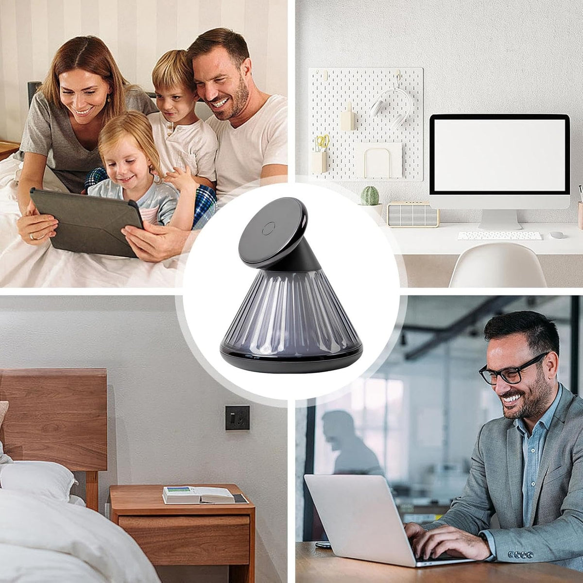 15W Magnetic Wireless Night Light Desk Lamp Charger For iPhone