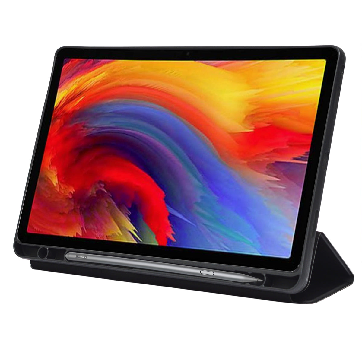 Trifold Smart Folio Case with Pencil Slot for Lenovo Tab Plus