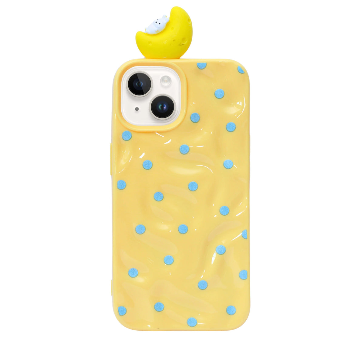 3D Cartoon Character with Polka Dots Soft Phone Case for iPhone 13 / 14