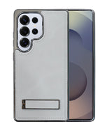 Leather MagSafe Magnetic Kickstand Case for Samsung Galaxy S25 Series