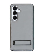 Leather MagSafe Magnetic Kickstand Case for Samsung Galaxy S25 Series