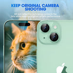 Tempered Glass Camera Lens Protector for iPhone 15 plus