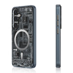 Futuristic Circuit MagSafe Stylish Look Case for Samsung Galaxy S25 Ultra