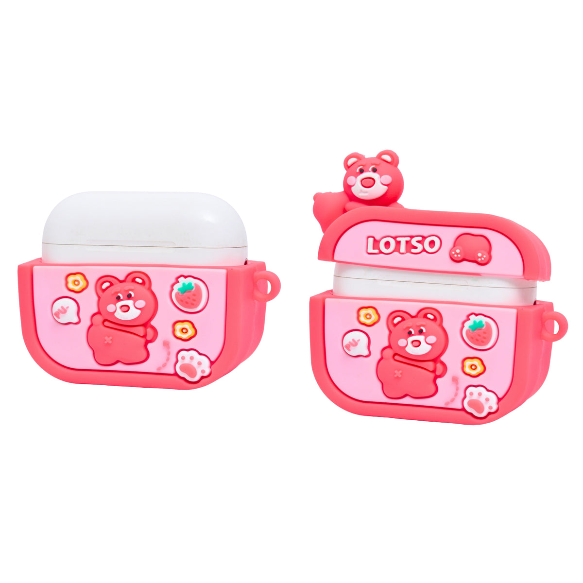 Cute Bear Cartoon Silicone Case for AirPods Pro / Pro 2