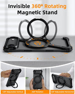 Z-Shape Metal Frameless MagSafe Rotation Stand Case For iPhone 17 Air