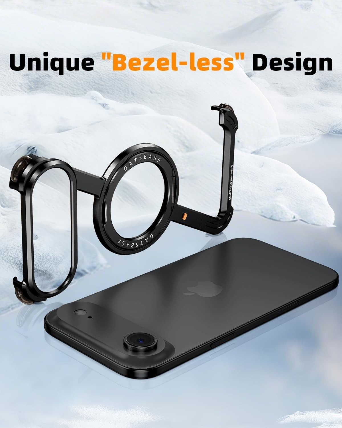 Z-Shape Metal Frameless MagSafe Rotation Stand Case For iPhone 17 Air