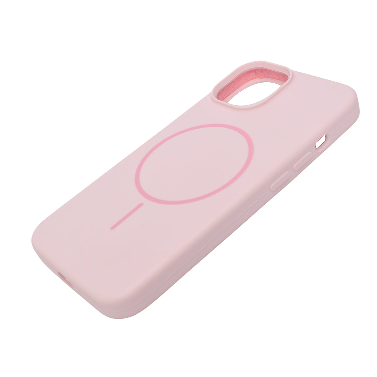 Soft Silicone with MagSafe Ring Phone Case for iPhone 14 Plus / 15 Plus