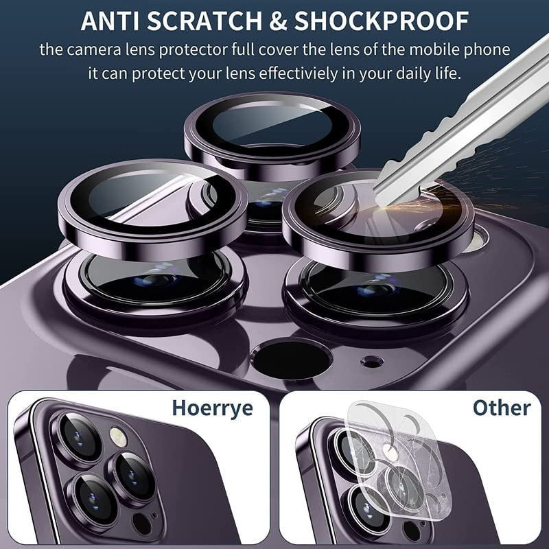 Tempered Glass Camera Lens Protector for iPhone 16