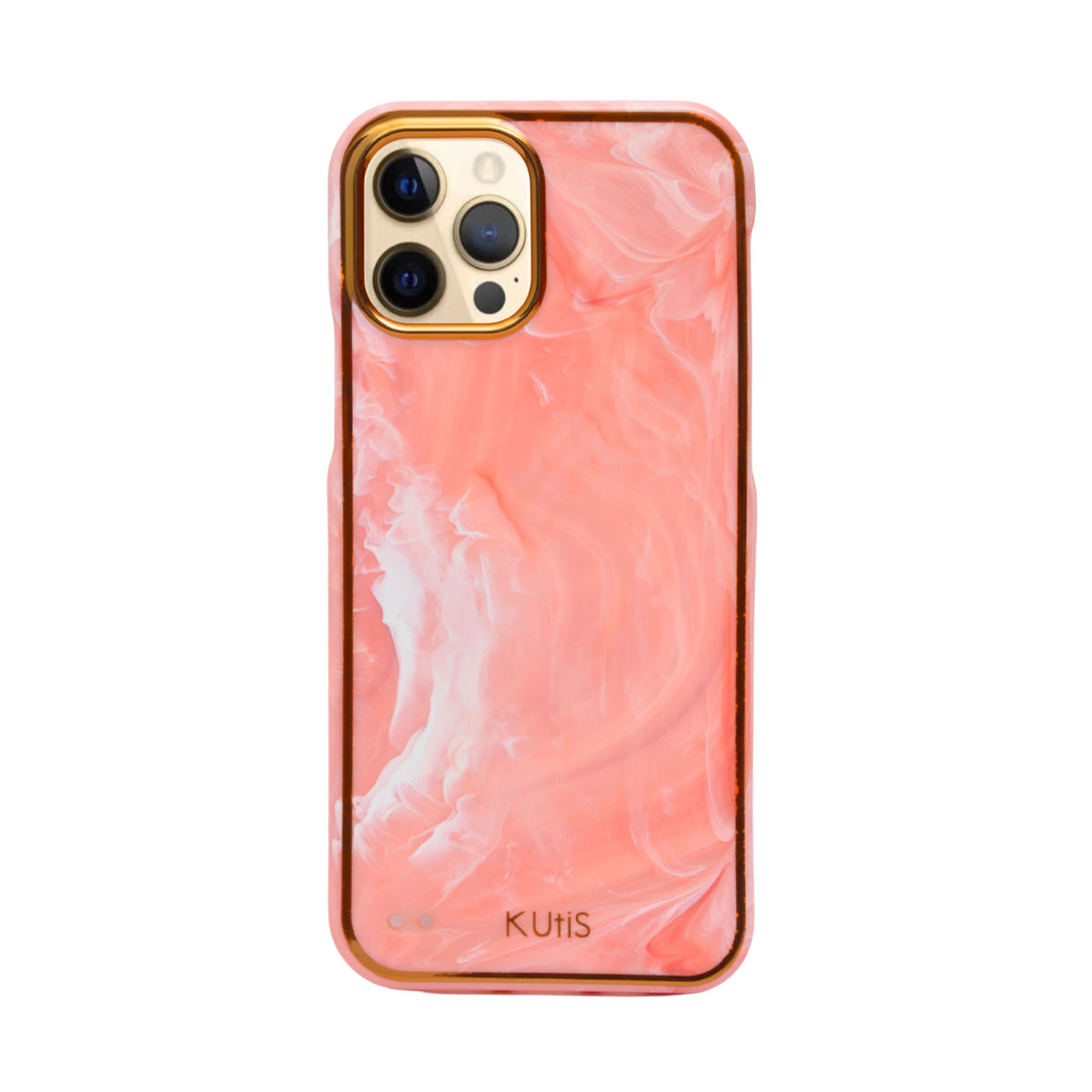 Elegant Glossy Marble Finish Phone Case for iPhone 12 / 12 Pro
