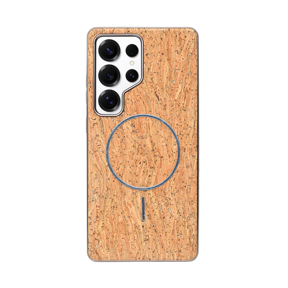 Cork Texture Printed MagSafe Compatible Phone Case for Samsung Galaxy S25 Ultra