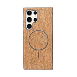 Cork Texture Printed MagSafe Compatible Phone Case for Samsung Galaxy S23 Ultra
