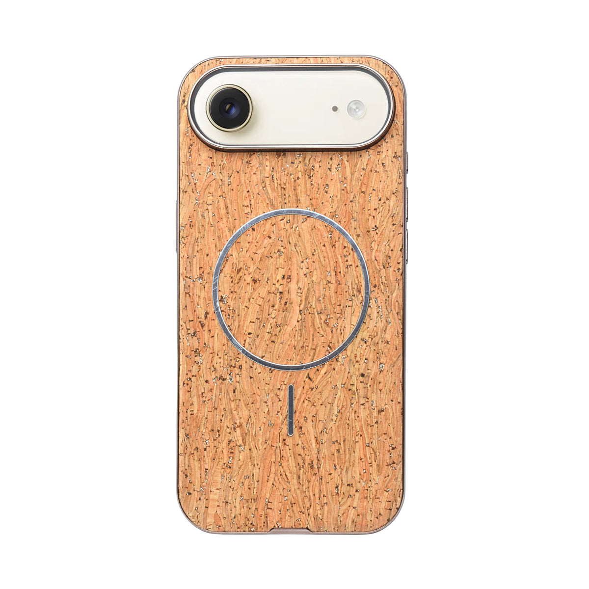 Cork Texture Printed MagSafe Compatible Phone Case for iPhone 17 Air