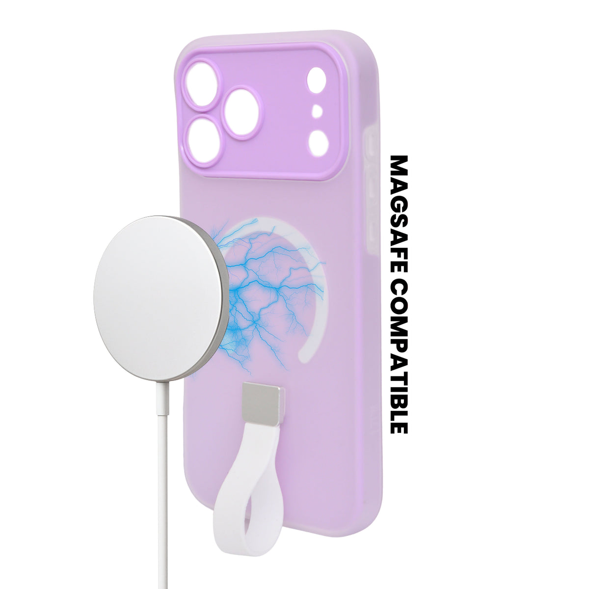 Frosty Matte with Silicone Finger Loop Phone Case for iPhone 17 Pro