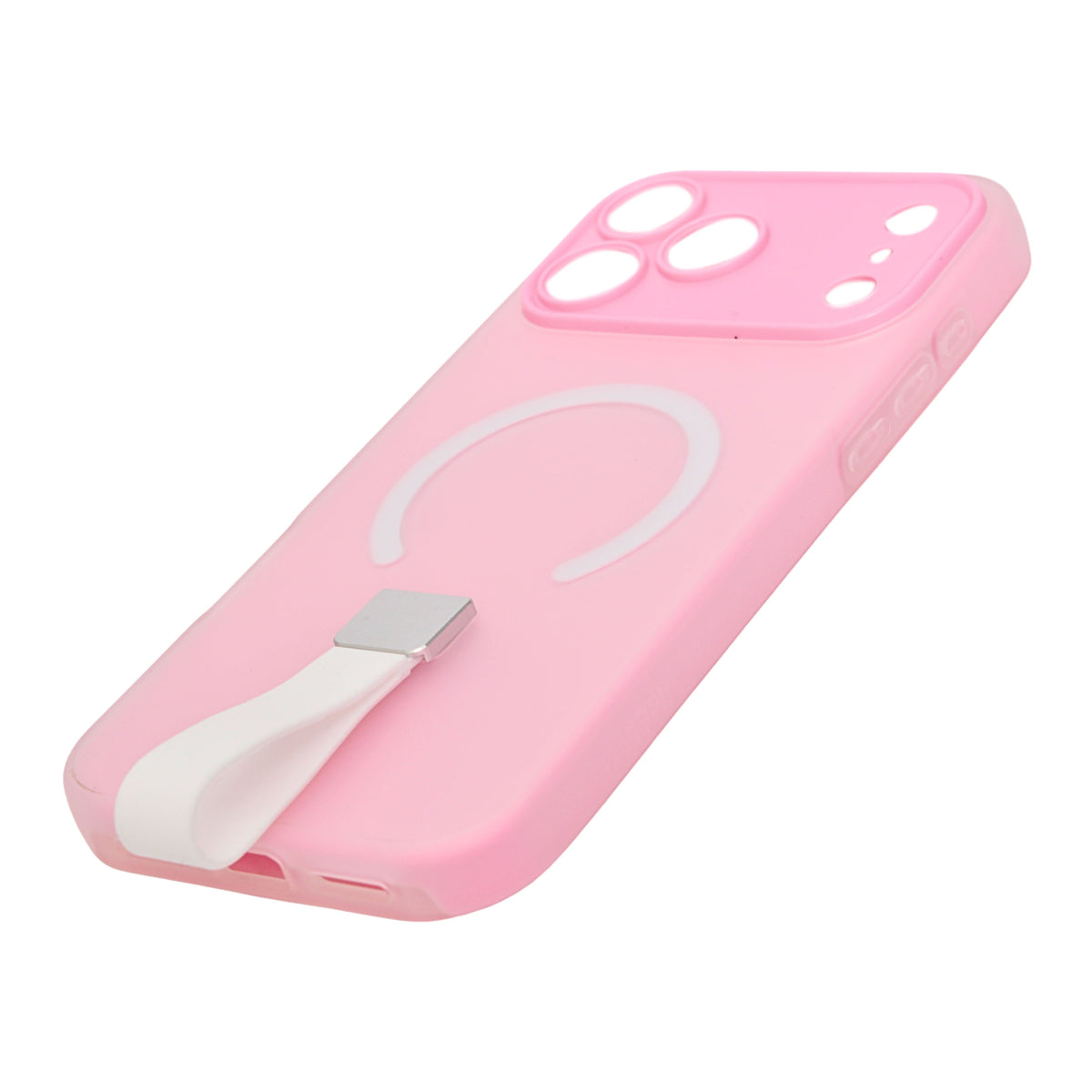 Frosty Matte with Silicone Finger Loop Phone Case for iPhone 17 Pro