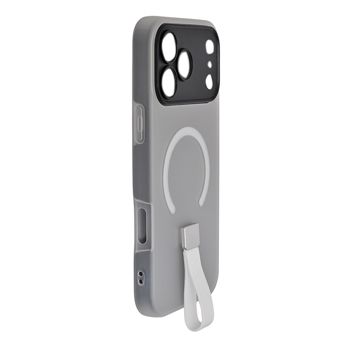 Frosty Matte with Silicone Finger Loop Phone Case for iPhone 17 Pro