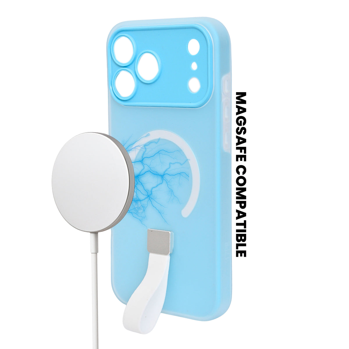 Frosty Matte with Silicone Finger Loop Phone Case for iPhone 17 Pro