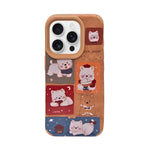 Cute Puppy Cartoon Design Protective Phone Case for iPhone 15 Pro