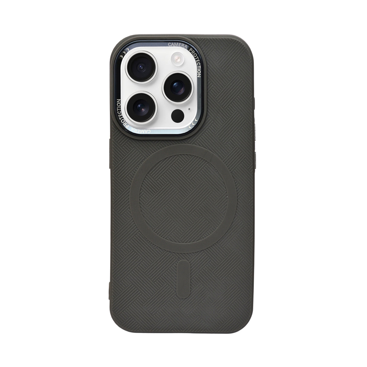 Textured Anti-Slip Silicone MagSafe Compatible Phone Case for iPhone 15 Pro