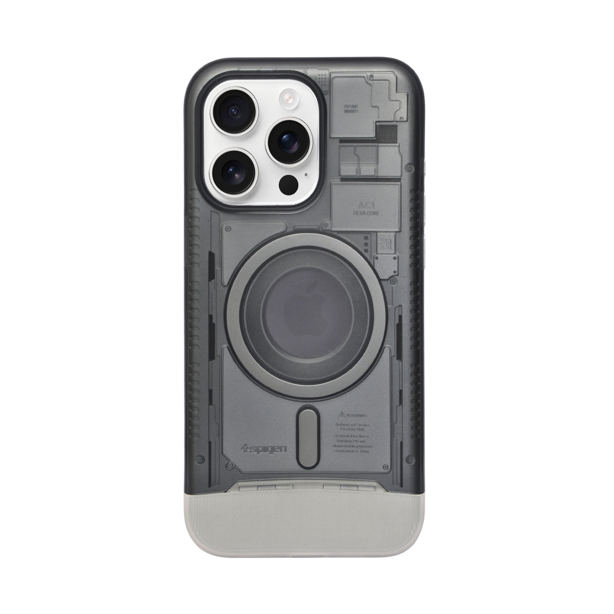Futuristic Tech-Inspired MagSafe Compatible Phone Case for iPhone 15 Pro Max
