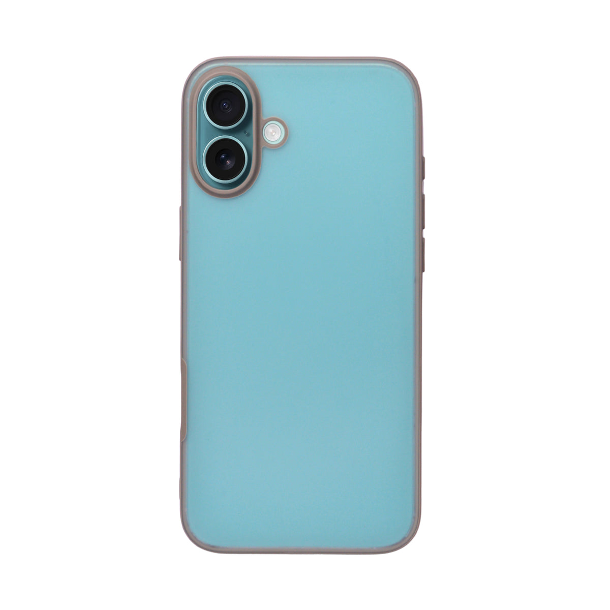 Minimalist Matte Finish Transparent Phone Case for iPhone 16 Plus