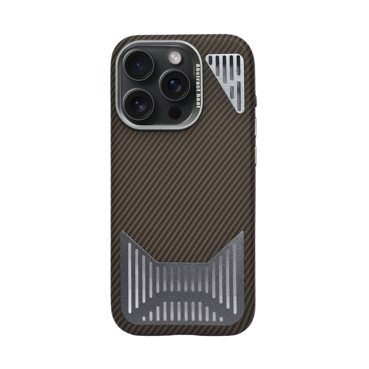 Premium Heat Dissipation with Modern Textured Finish Phone Case for iPhone 15 Pro