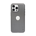 Classic Textured Grip with logo Cutout Phone Case for iPhone 15 Pro Max