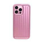 Corrugated Lines Pattern Matte Plating Cover For iPhone 14 Pro Max