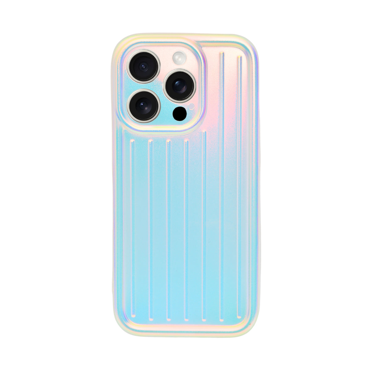 Corrugated Lines Pattern Matte Plating Phone Case For iPhone 14 Pro