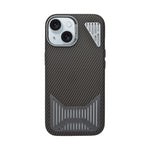 Premium Heat Dissipation with Modern Textured Finish Phone Case for iPhone 15
