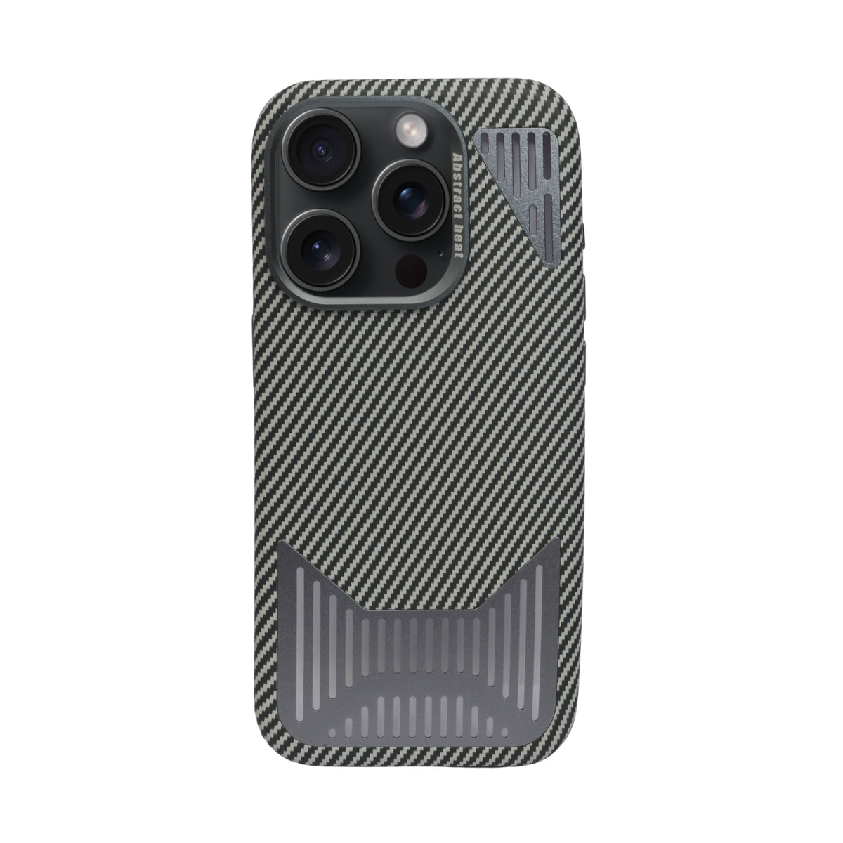 Premium Heat Dissipation with Modern Textured Finish Phone Case for iPhone 15 Pro
