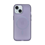 Matte Tinted Transparent Corrugated Texture MagSafe Compatible Phone Case for iPhone 15