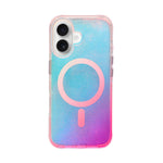 Glitter Gradient MagSafe Compatible Phone Case for iPhone 16