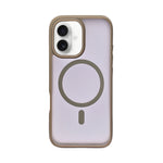 Matte Transparent Hard Shell Protective Phone Case for iPhone 16 Plus